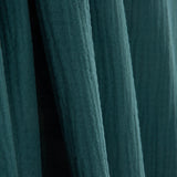 Duck Blue Cotton Crinkled Double Gauze - Ribes y Casals