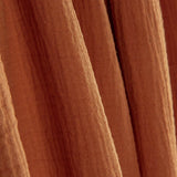 Terracotta Cotton Crinkled Double Gauze - Ribes y Casals