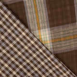 Double Gauze Reversible Brown Checkered - Ribes y Casals