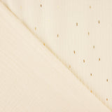 Natural Double Gauze with Gold Lurex - Ribes y Casals