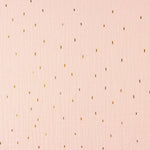 Pink Double Gauze with Gold Lurex - Ribes y Casals