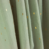 Green Double Gauze with Gold Lurex - Ribes y Casals