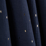 Navy Double Gauze with Gold Lurex - Ribes y Casals