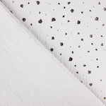 Lurex Mottled Cotton Muslin Light Grey - Ribes y Casals