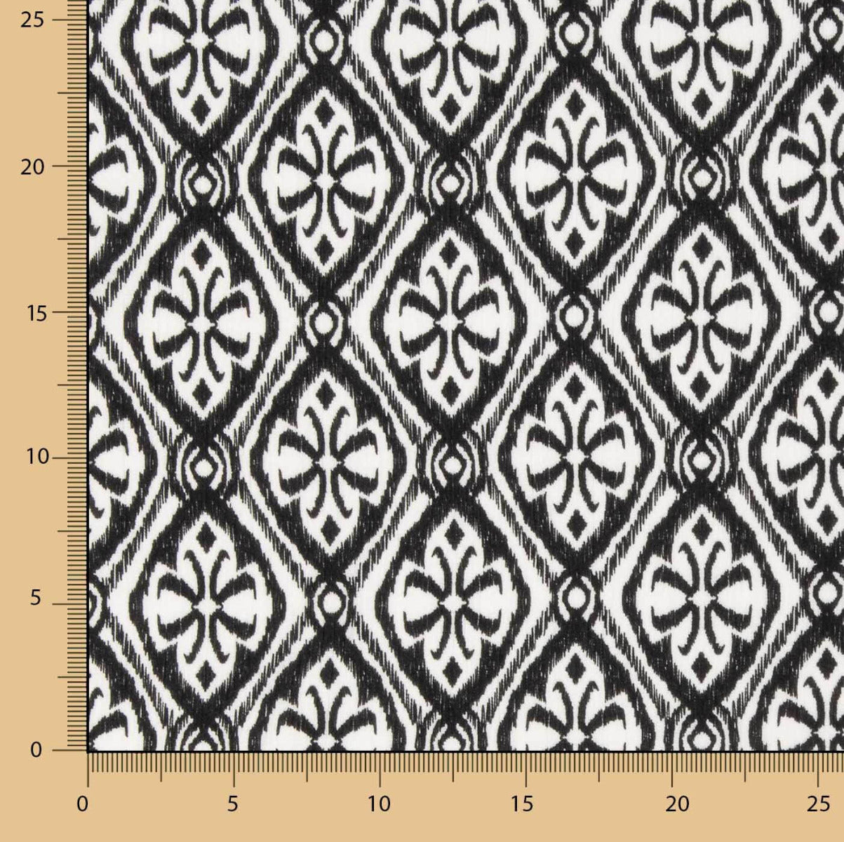 Bambula Viscose Batik Black - Ribes y Casals