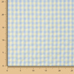 Seersucker Vichy Cotton Blend – Soft Green y Blue - Ribes y Casals