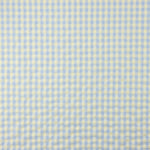 Seersucker Vichy Cotton Blend – Soft Green y Blue - Ribes y Casals