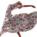 Bistretch Floral White - Ribes y Casals