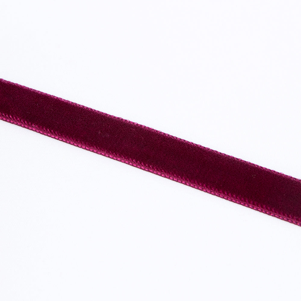 Bordeaux Velvet Ribbon 16mm - Ribes y Casals