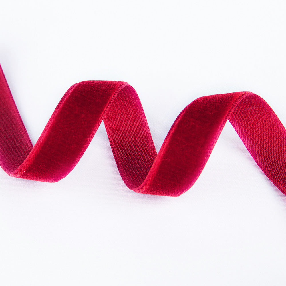 Ruby Velvet Ribbon 16mm - Ribes y Casals
