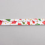 White Christmas Tree Bias Tape 18mm - Ribes y Casals