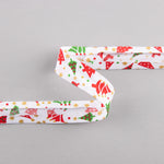 White Christmas Tree Bias Tape 18mm - Ribes y Casals