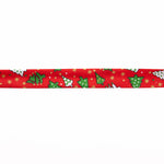 Red Christmas Tree Bias Tape 18mm - Ribes y Casals