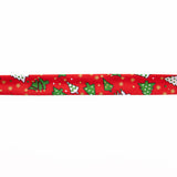 Red Christmas Tree Bias Tape 18mm - Ribes y Casals