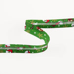 Green Christmas Dolls Bias Tape 18mm - Ribes y Casals