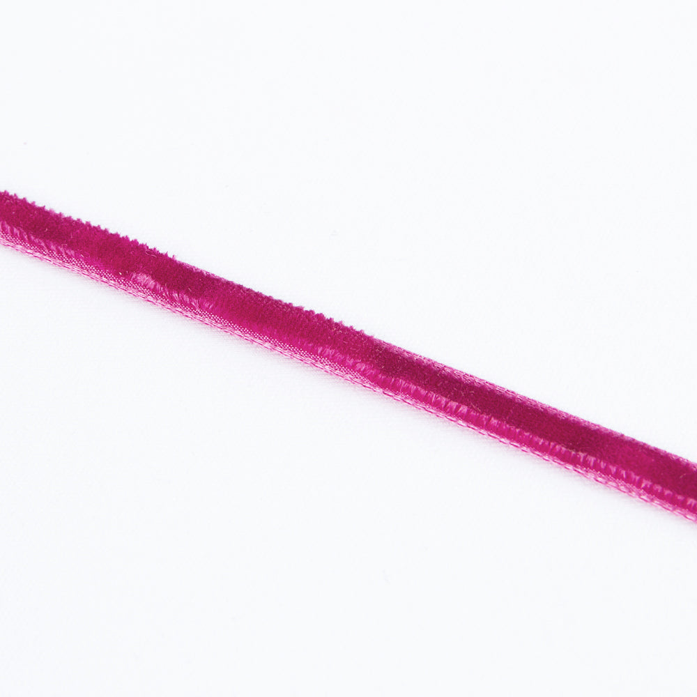 Cinta Terciopelo Fucsia  7mm - Ribes y Casals