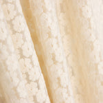 Tulle Embroidered Flower Natural White - Ribes y Casals