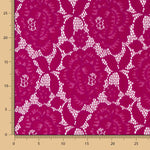 Flowers Cyclamen Spandex Lace - Ribes y Casals
