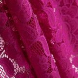 Flowers Cyclamen Spandex Lace - Ribes y Casals