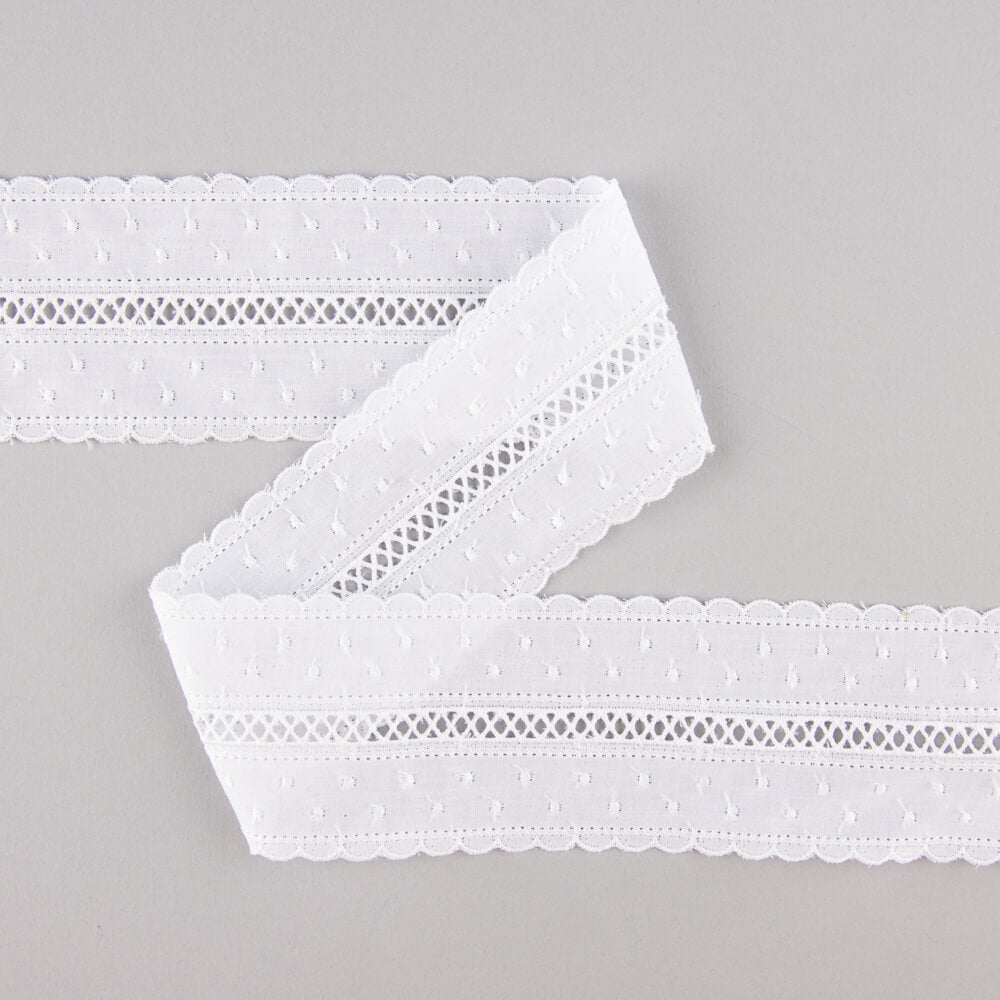 Tira Bordada Algodón 5,5 cm - Ribes y Casals