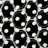 Embroidery Dots Ground Black - Ribes y Casals