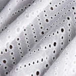 Swiss Embroidery Chevron White - Ribes y Casals