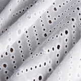 Swiss Embroidery Chevron White - Ribes y Casals