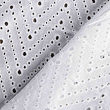 Swiss Embroidery Chevron White - Ribes y Casals