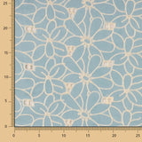 Retal Bordado Suizo Margarita Azul 55x140 cm - Ribes y Casals