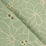 Swiss Embroidery Daisy Green - Ribes y Casals