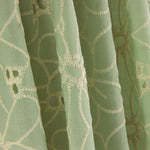 Swiss Embroidery Daisy Green - Ribes y Casals
