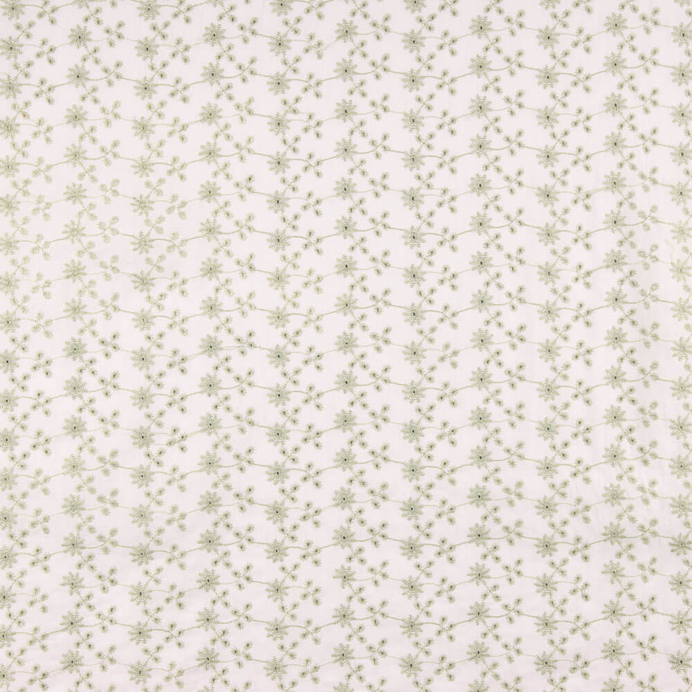 Swiss Embroidery Mini Flower Green - Ribes y Casals