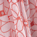 Retal Bordado Suizo Margarita Margen Coral 55x140 cm - Ribes y Casals