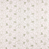 Swiss Embroidery Daisy Green Border - Ribes y Casals
