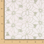 Swiss Embroidery Daisy Green Border - Ribes y Casals