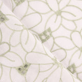 Swiss Embroidery Daisy Green Border - Ribes y Casals