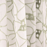 Swiss Embroidery Daisy Green Border - Ribes y Casals