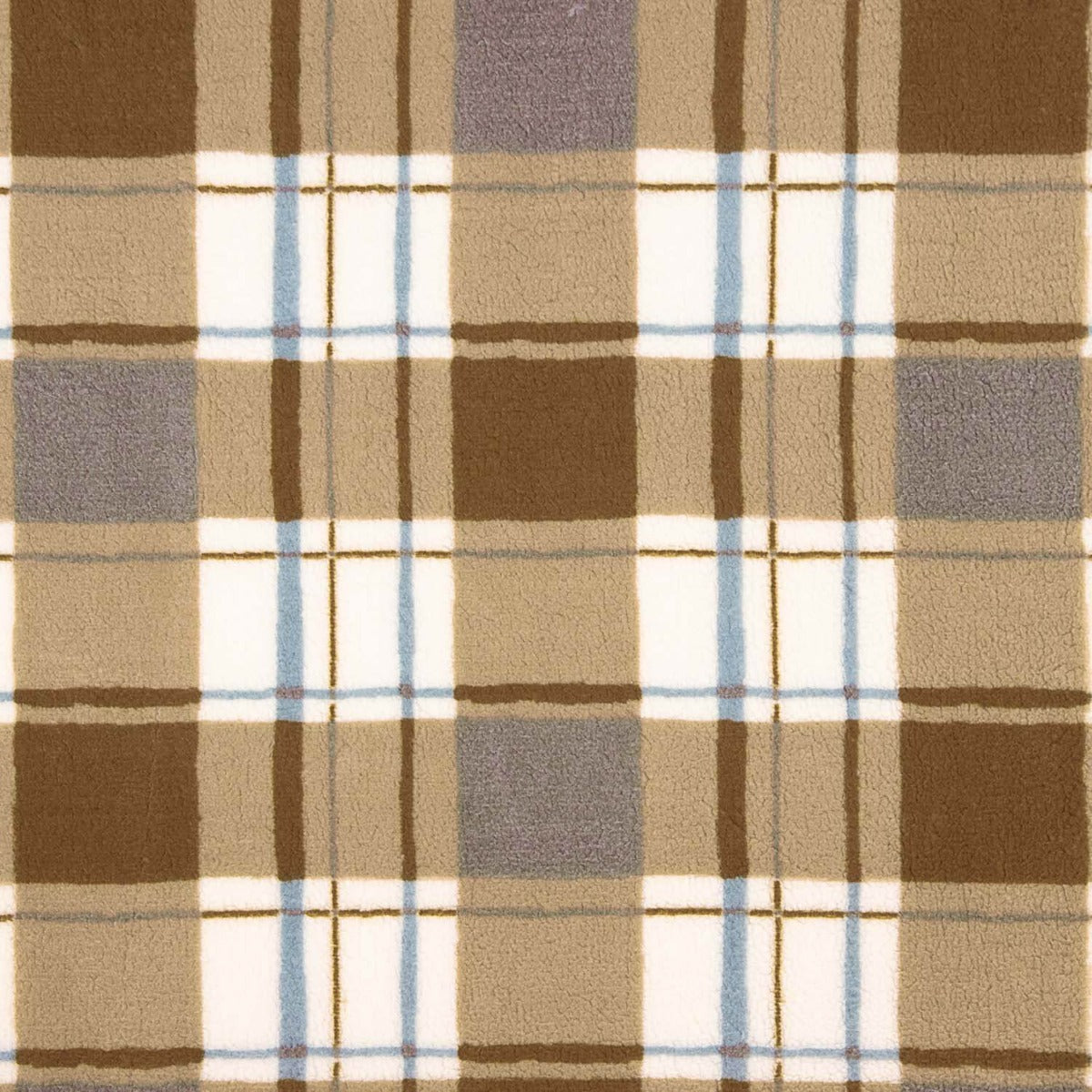 Beige Checkered Polar Fleece - Ribes y Casals