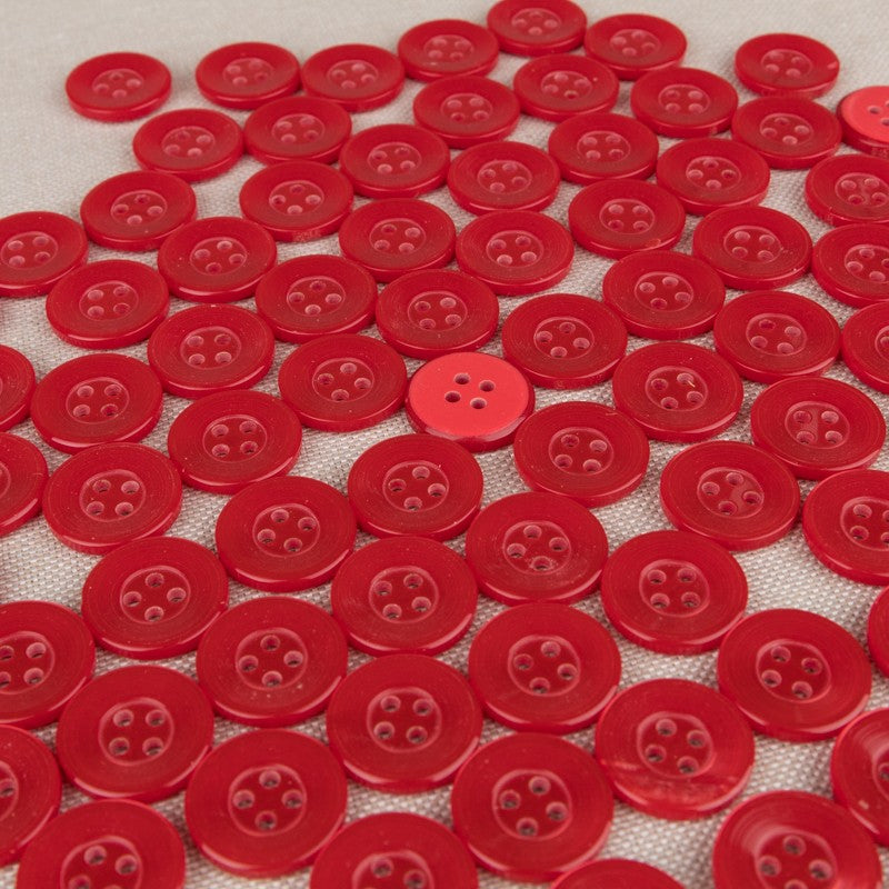 Couture Button Red 17mm - Ribes y Casals