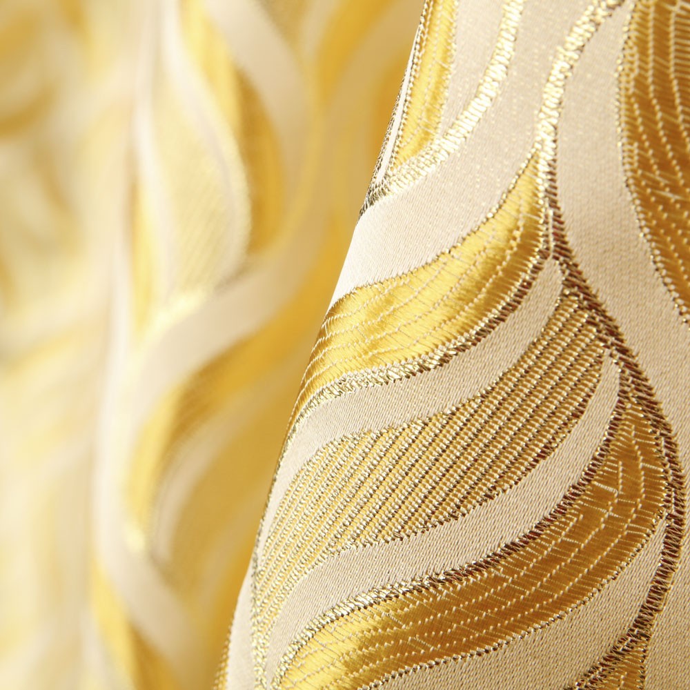 Lurex Brocade Yellow Waves - Ribes y Casals
