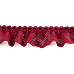 Burgundy Lace Trim 22 mm - Ribes y Casals