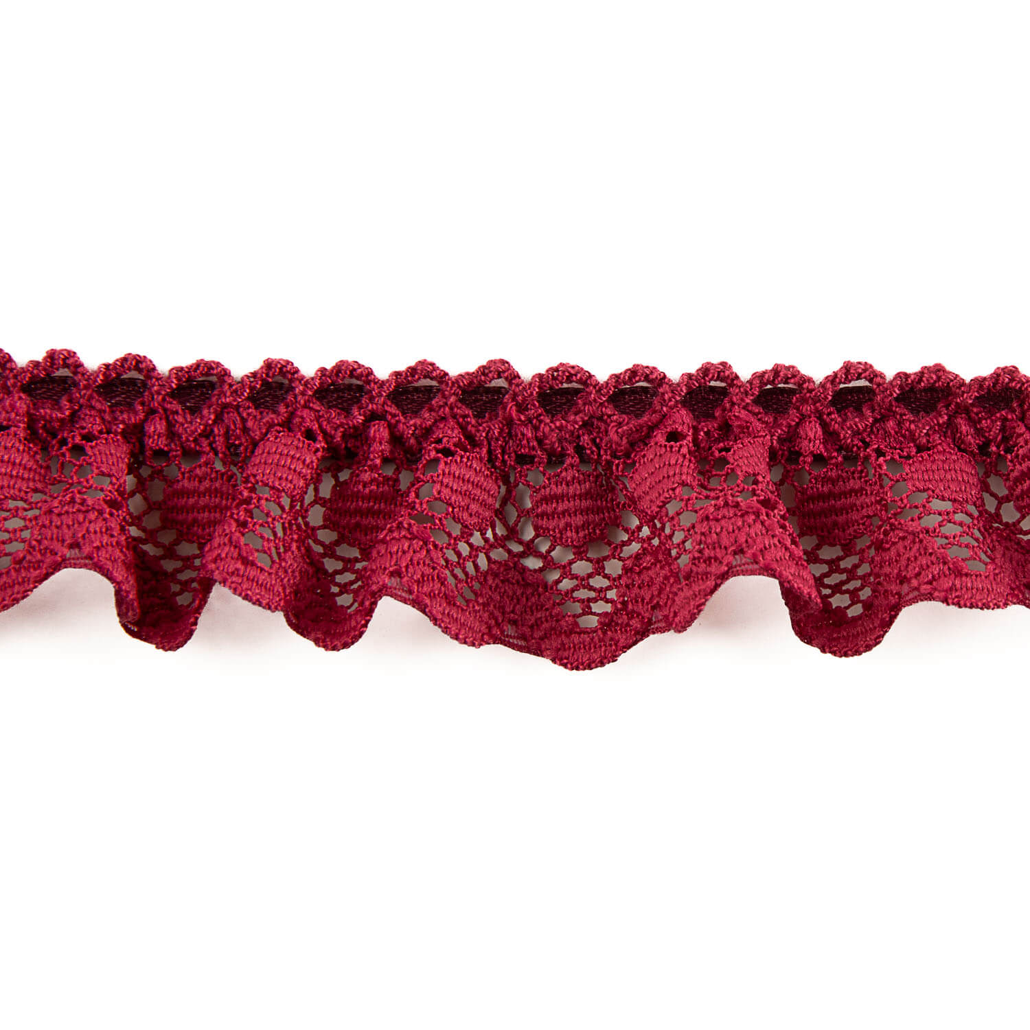 Burgundy Lace Trim 22 mm - Ribes y Casals
