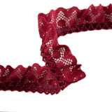 Burgundy Lace Trim 22 mm - Ribes y Casals