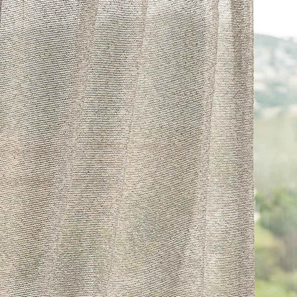 Openwork Net Curtain Dark Beige - Ribes y Casals