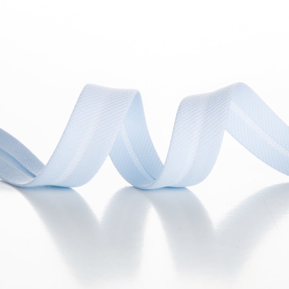 Sky Blue Bias Pique Ribbon 18mm - Ribes y Casals