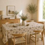 Romantic Floral Print Canvas on Beige - Ribes y Casals