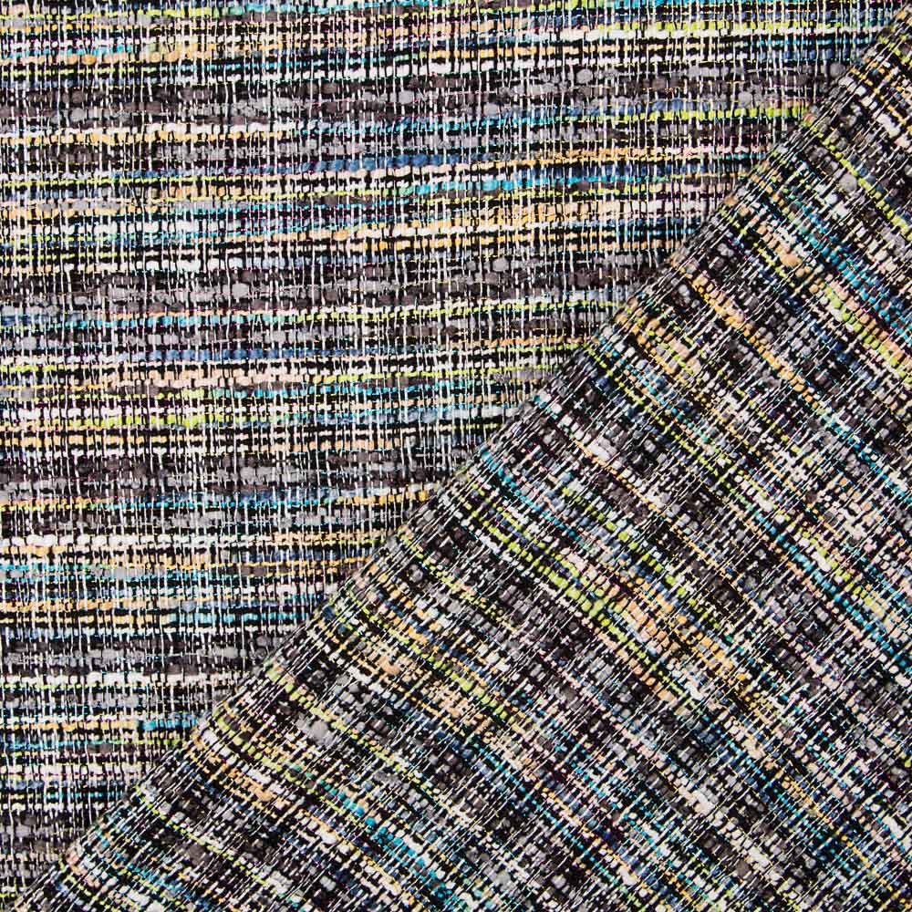 Tweed Multicolour Green Lamé - Ribes y Casals