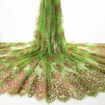 Green-Fuchsia Bicolor Chantilly Lace - Ribes y Casals
