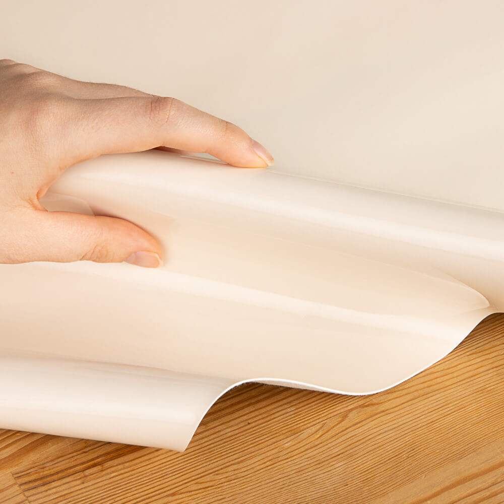 Ecru Smooth Rigid Patent Leather - Ribes y Casals