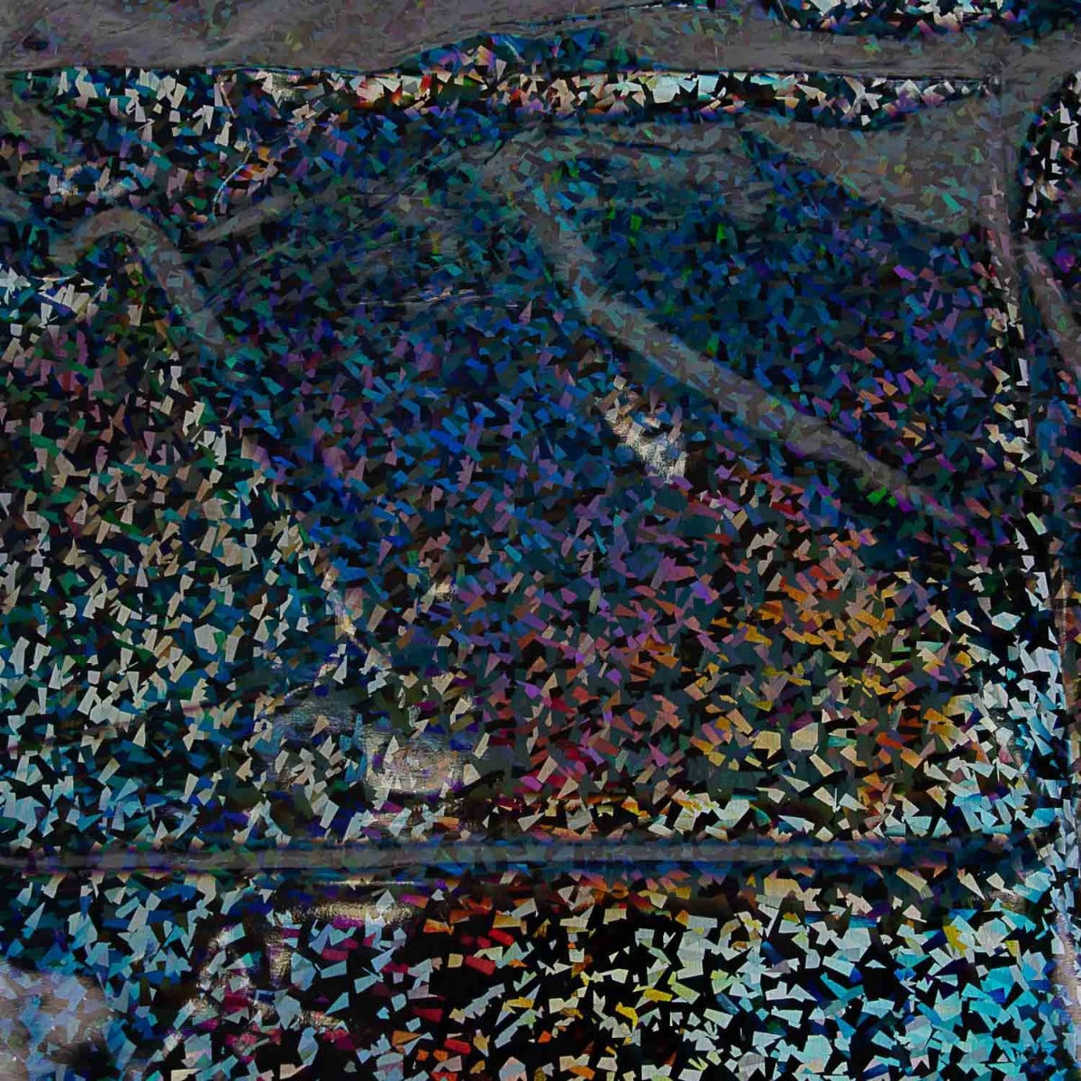 Holographic Patent Vinyl Diamond Black - Ribes y Casals